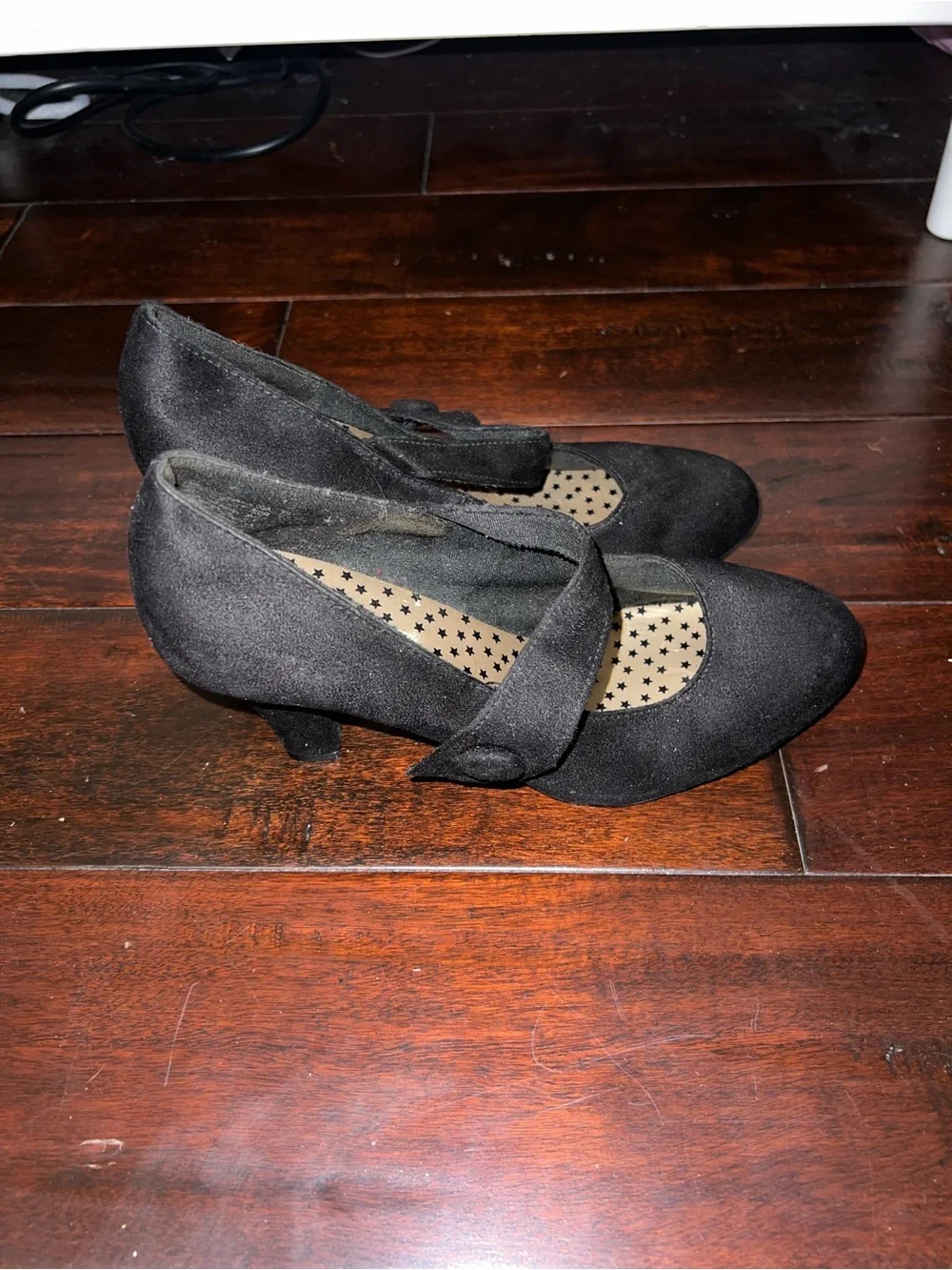 American Eagle by Payless Black Mary Jane Heels Size: 7 1/2 W